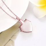 Heart 12 Birthstone Memorial Ashes Pendant Cremation Jewelry - Flannel Bag