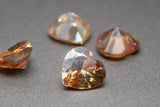 Heart CZ Loose Gemstone Multiple Sizes