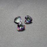 Rainbow CZ Heart Shape Loose Gemstone for Jewelry Making