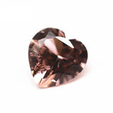 Heart Shape CZ Gemstone Synthetic Morganite Pink