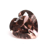 Heart Shape CZ Gemstone Synthetic Morganite Pink