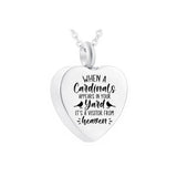 Heart-Shaped Stainless Steel Cremation Urn Mini Ashes Souvenir