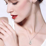 Heart-Shaped Knot Urn Necklace For Ashes Cremation Pendant Memorial Jewelry
