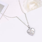 Heart-Shaped Knot Urn Necklace For Ashes Cremation Pendant Memorial Jewelry