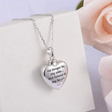 Heart-Shaped Knot Urn Necklace For Ashes Cremation Pendant Memorial Jewelry