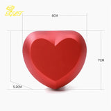LED Light Ring Pendant Box Heart Shape Proposal Jewelry Display