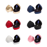 Heart-Shaped Jewelry Storage Box LED Light Wedding Ring Organizer