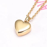 Heart Shaped Memorial Urns Necklace Stainless Steel Urn Jewelry