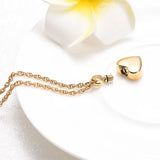 Heart Shaped Memorial Urns Necklace Stainless Steel Urn Jewelry
