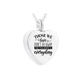 Heart Pendant Cremation Jewelry Stainless Steel Urn Pet Ashes Souvenir