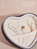 Heart-Shaped Pu Leather Jewelry Storage Box