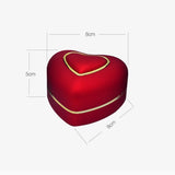 Heart Shaped LED Ring Box Engagement Jewelry Display Case