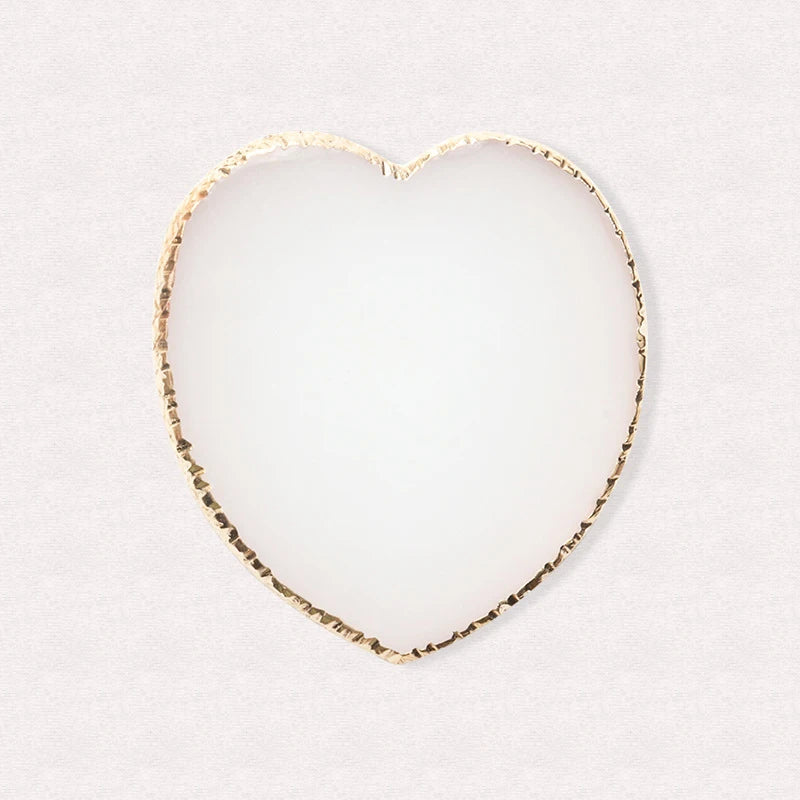 Heart-Shaped Earring Display Tray Resin Palette Shooting Props