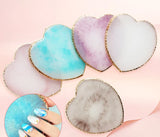 Heart-Shaped Earring Display Tray Resin Palette Shooting Props