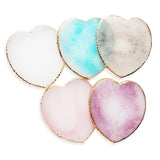 Heart-Shaped Earring Display Tray Resin Palette Shooting Props