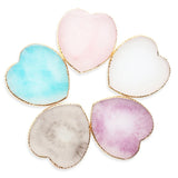 Heart-Shaped Earring Display Tray Resin Palette Shooting Props