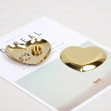 Heart Shaped Stainless Steel Jewelry Organizer Display Tray