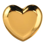 Heart Shaped Stainless Steel Jewelry Organizer Display Tray