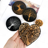 Heart Tree of Life Resin Mould for DIY Coaster Cup Mats Silicone Mold