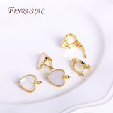 Heart Shell Earring Hooks for DIY Jewelry Making