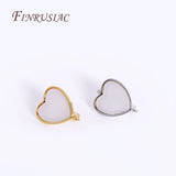 Heart Shell Earring Hooks for DIY Jewelry Making