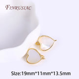 Heart Shell Earring Hooks for DIY Jewelry Making