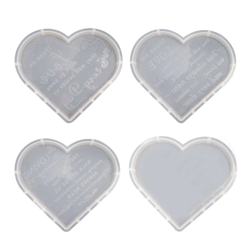 Heart Sign Resin Mold for Epoxy Resin Coaster Molds