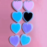 Heart Silicone Mold Resin Keychain DIY Jewelry Casting Molds