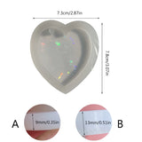 Heart Silicone Mold Resin Keychain DIY Jewelry Casting Molds