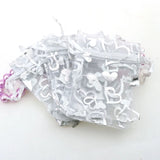 Heart Silver Bronzing Organza Jewelry Packaging Gift Bags 100pcs/lot