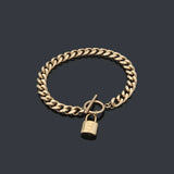 Heart Stainless Steel Silver Chain Bracelet For Women Classic Girl Wrist Jewelry
