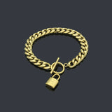 Heart Stainless Steel Silver Chain Bracelet For Women Classic Girl Wrist Jewelry