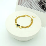 Heart Stainless Steel Silver Chain Bracelet for Women