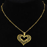 Heart Stainless Steel Necklace Women Love Necklaces Jewelry Gift