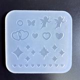 Heart Start Silicone Moulds Hollow Epoxy Shaker Fillings Silicone Molds