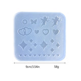 Heart Start Silicone Moulds Hollow Epoxy Shaker Fillings Silicone Molds