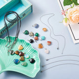 Heart Stone Charm Pendant Necklace Making Kit with Cord