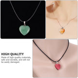 Heart Stones Gemstone Charms DIY Pendant Accessories
