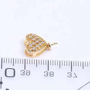 Heart Style Pendant Mount Base for 7-12mm Pearls Stones Beads