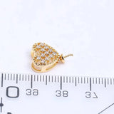 Heart Style Pendant Mount Base for 7-12mm Pearls Stones Beads