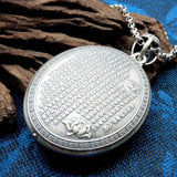 Heart Sutra Pendant Double-sided Long Necklace Jewelry