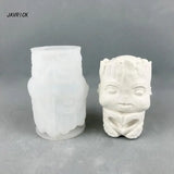Heart Tree Man Candle Silicone Mold for Desktop Decor