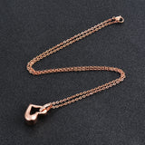 Heart Urn Necklace Stainless Steel Rhinestone Cremation Pendant For Ashes