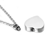 Heart Urn Necklace for Ashes I Love You Forever Cremation Jewelry