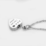 Heart Urn Necklace for Ashes I Love You Forever Cremation Jewelry