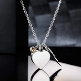 Heart Urn Necklace with Birthstones Angel Wings Cremation Necklace
