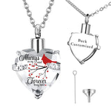 Crystal Heart Urn Necklace for Ashes Keepsake Pendant