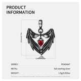 Heart Wing Necklace 925 Silver Pendant