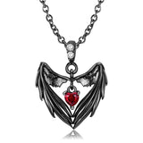 Heart Wing Necklace 925 Silver Pendant