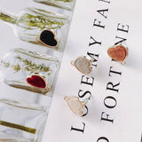 Heart Wool Stuff Stud Earring Necklace Supplies KP2088